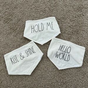 Rae Dunn Baby Bandana Bibs (set of 3)